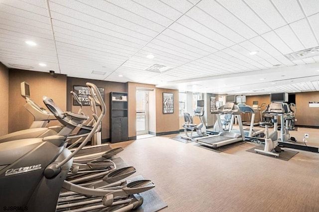 view of exercise room