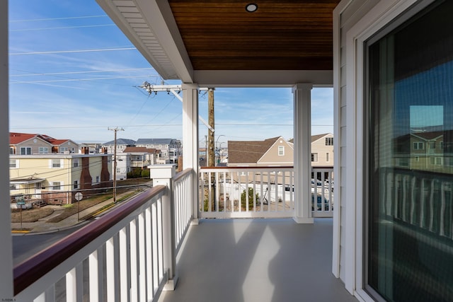 view of balcony