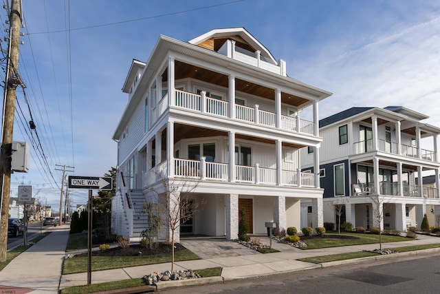 view of coastal inspired home