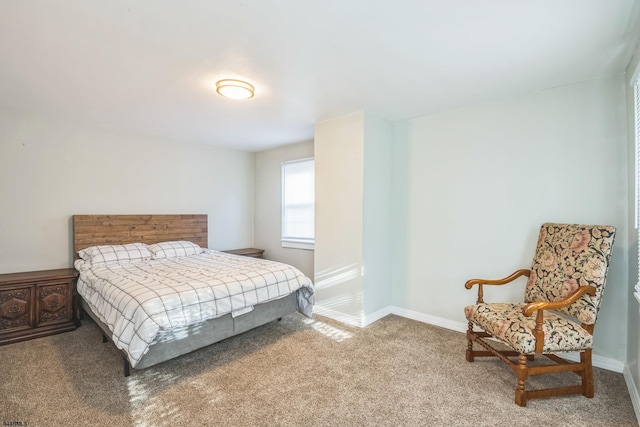 bedroom with carpet