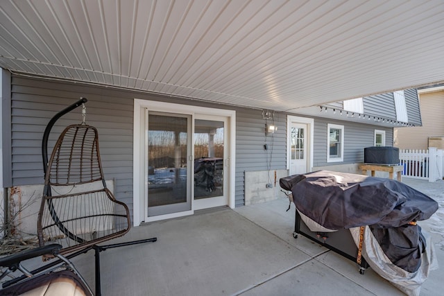 view of patio / terrace with area for grilling