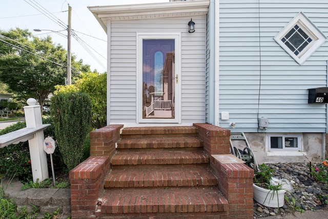 view of entrance to property