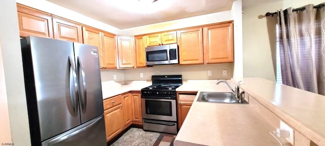 kitchen featuring stainless steel appliances and sink