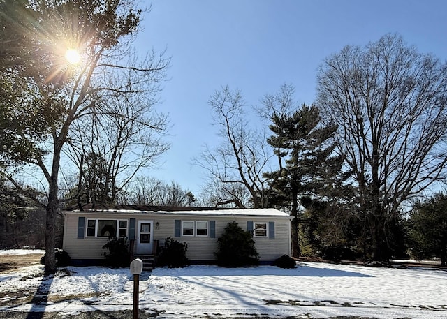 view of front of home