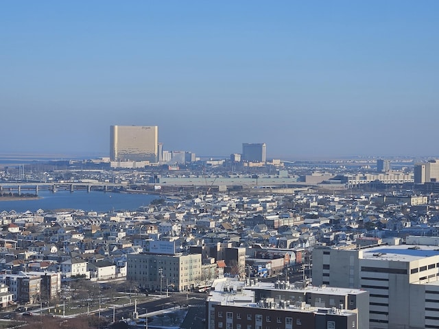 view of city featuring a water view