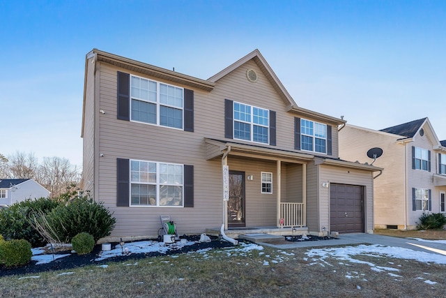 view of front of home featuring a garage