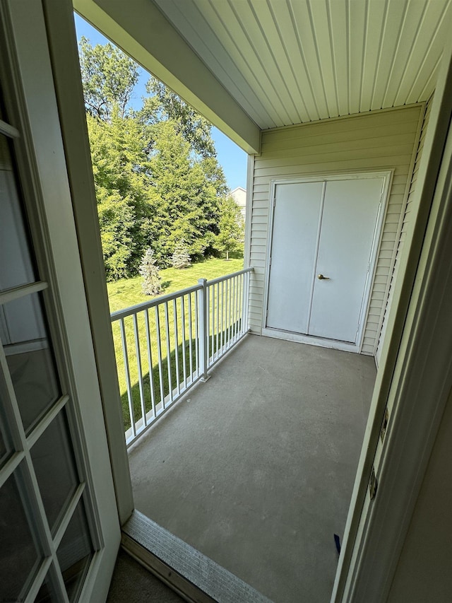 view of balcony