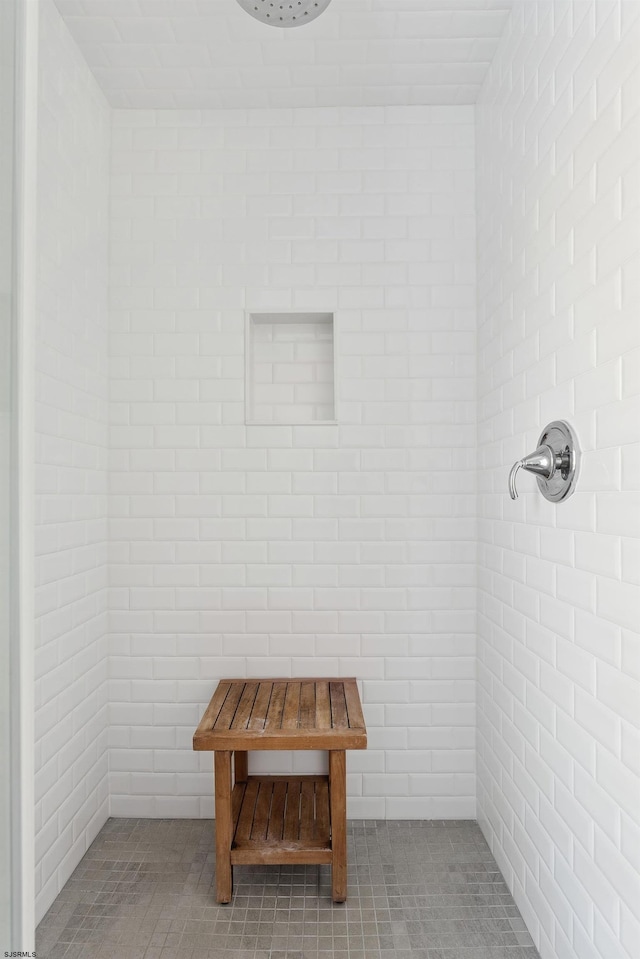 bathroom with walk in shower