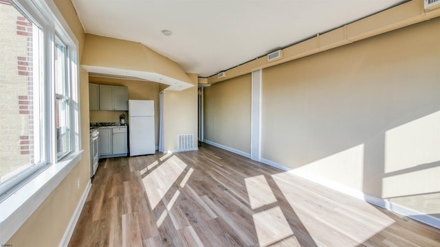 interior space featuring light wood-type flooring