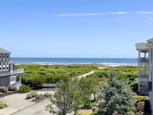 water view with a beach view