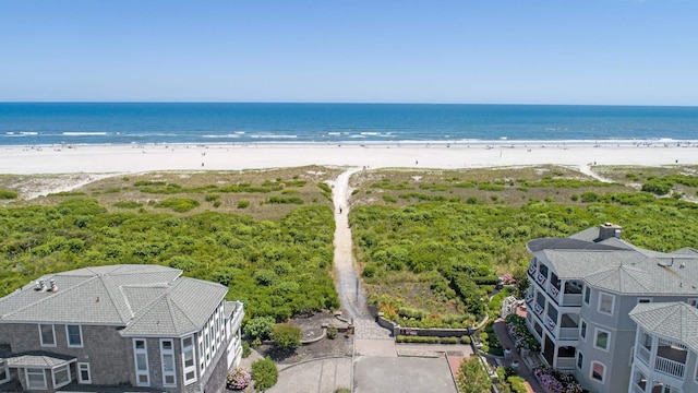 property view of water with a view of the beach