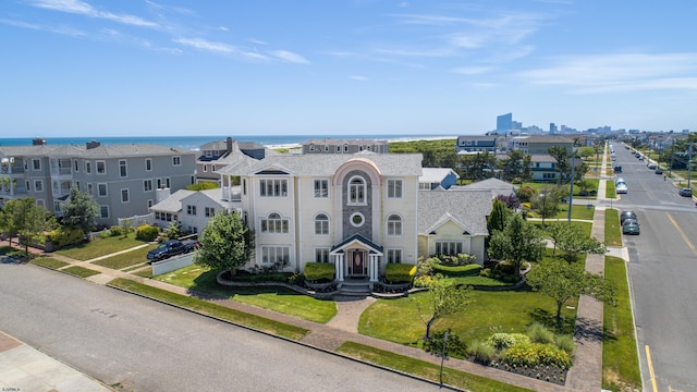 view of front of home featuring a water view