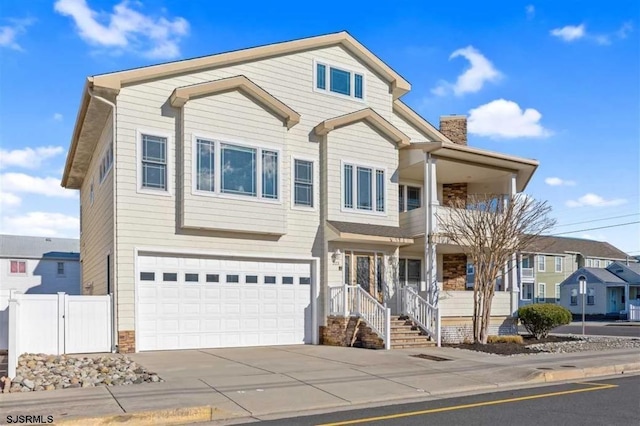 front facade featuring a garage