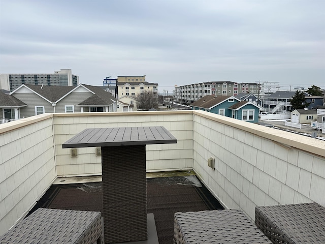 view of patio / terrace with a balcony