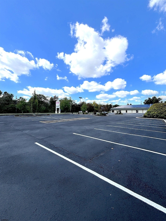 view of parking / parking lot