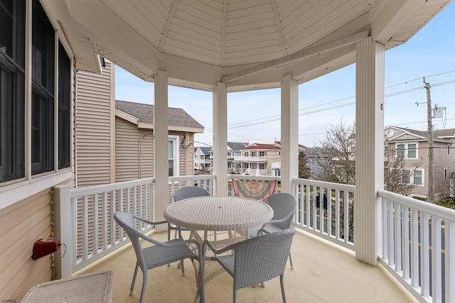 view of balcony