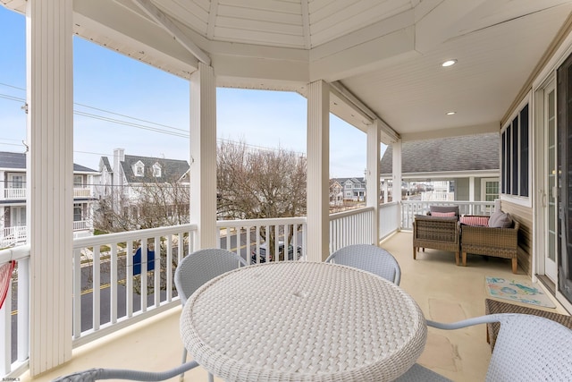 sunroom featuring a healthy amount of sunlight