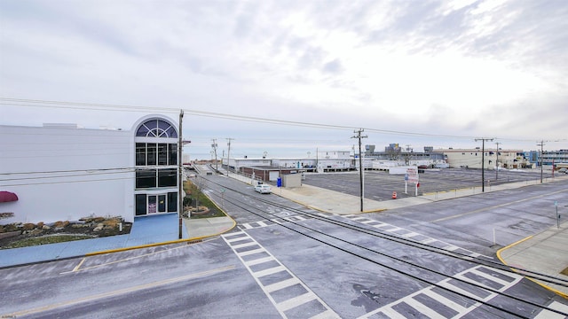 view of street with curbs and sidewalks