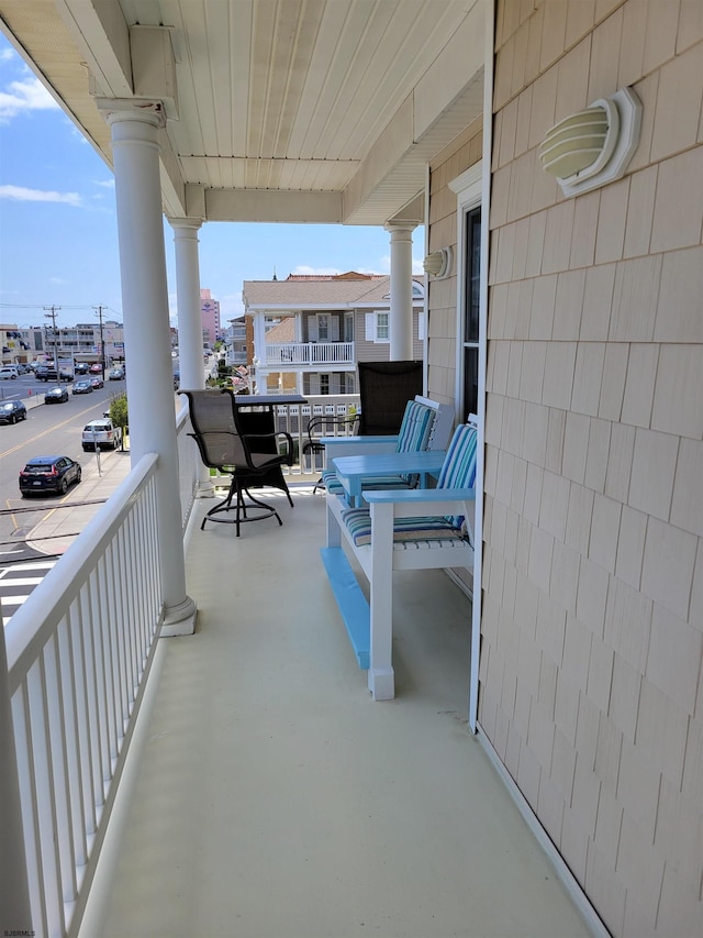 view of balcony