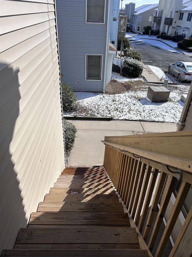 view of stairway