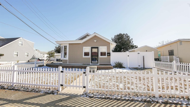 view of front of home