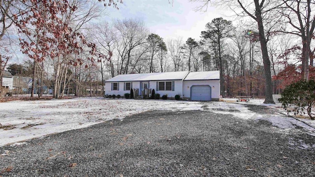 ranch-style house with a garage