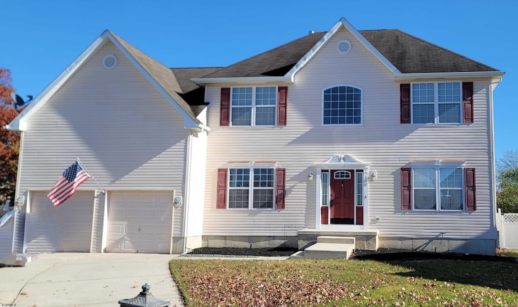 view of colonial inspired home