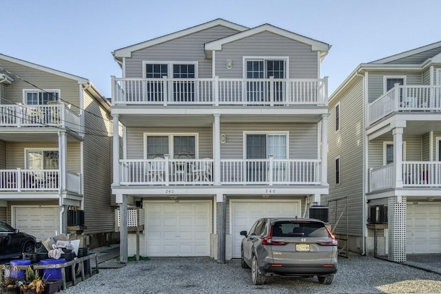 view of front of property with central AC unit