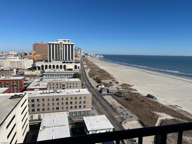 property view of water with a view of the beach