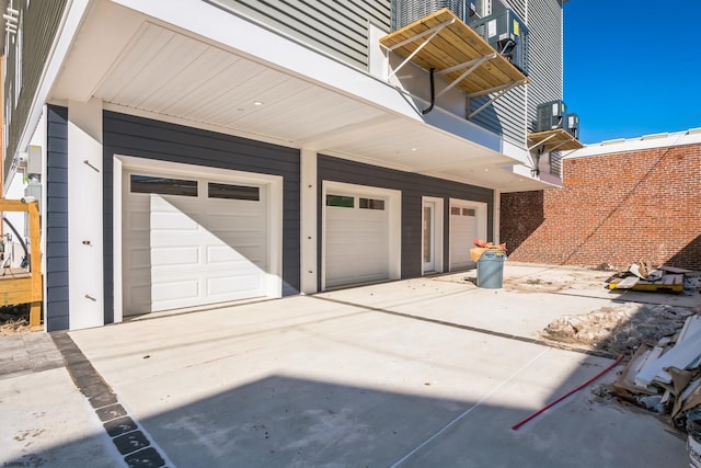 garage featuring cooling unit