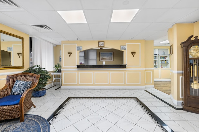 view of reception area