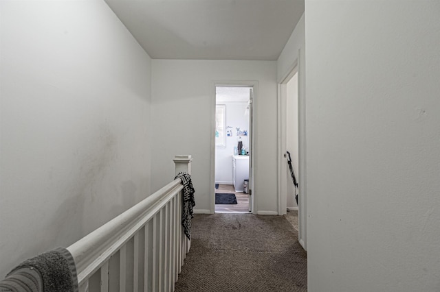 corridor featuring carpet floors