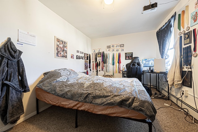 bedroom featuring carpet flooring