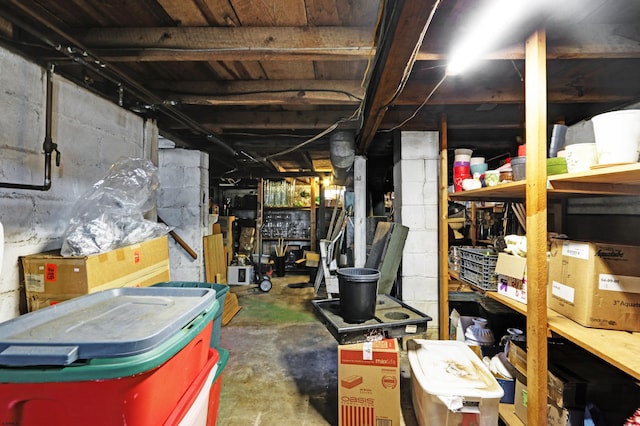 view of storage room