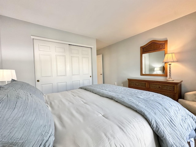 bedroom featuring a closet