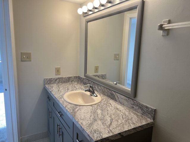 bathroom with vanity