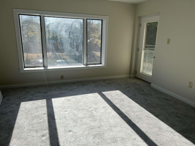 empty room with carpet floors