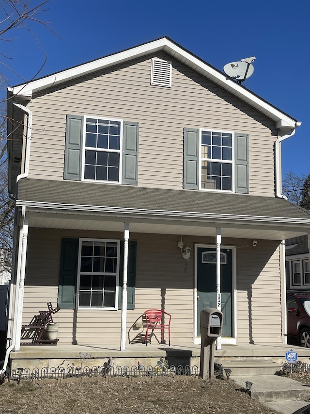 view of front of home featuring a porch