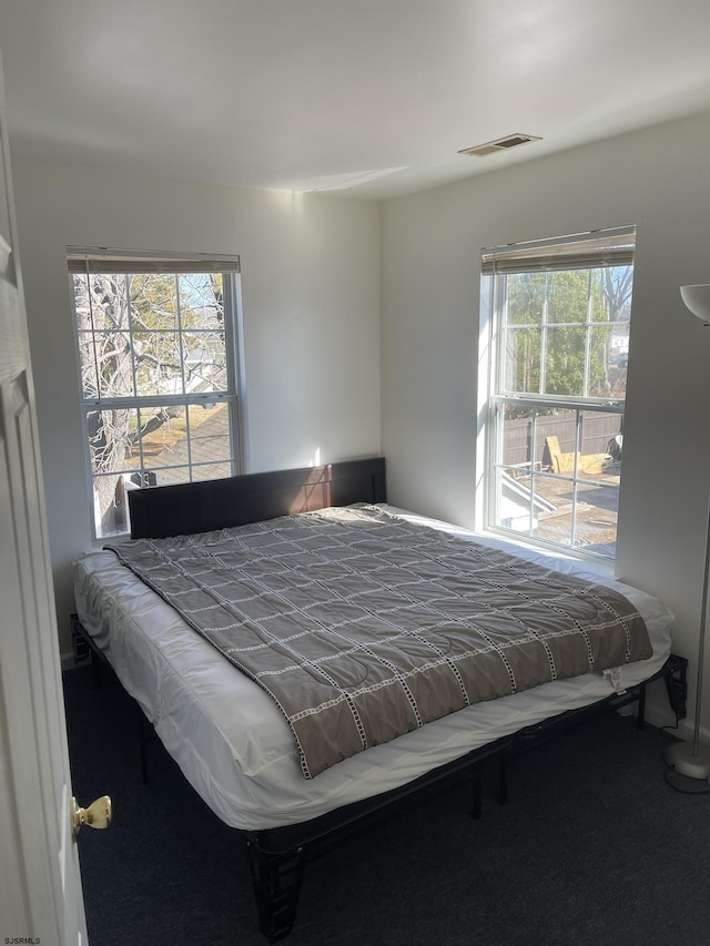 bedroom featuring multiple windows