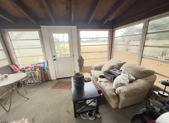 sunroom featuring plenty of natural light