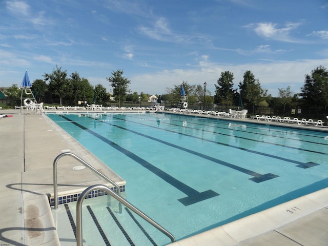 view of pool