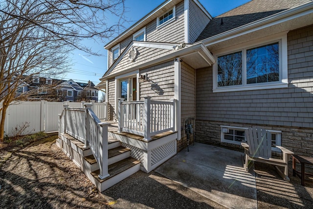 exterior space with a patio area