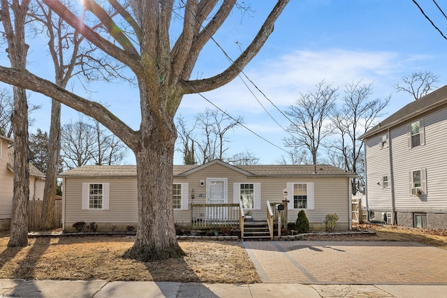 view of ranch-style home