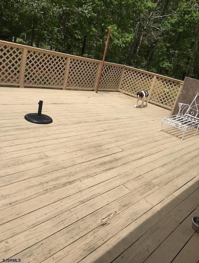 view of deck