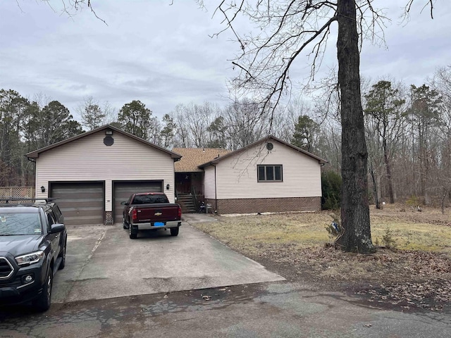 ranch-style house with a garage