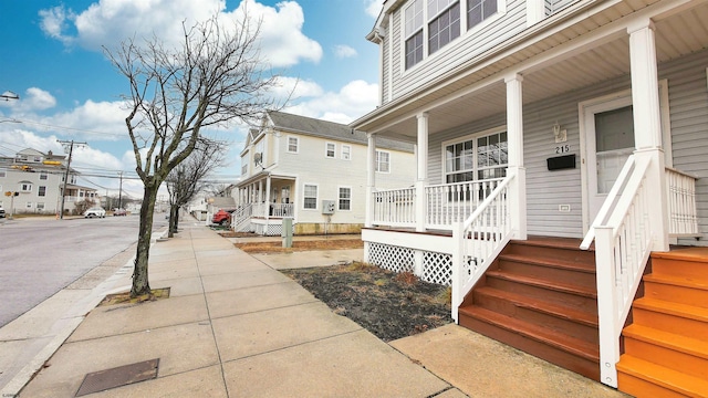 property entrance with a porch