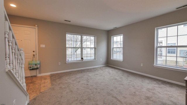 view of carpeted empty room