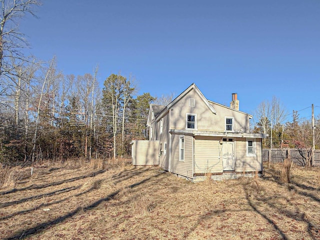 view of rear view of house