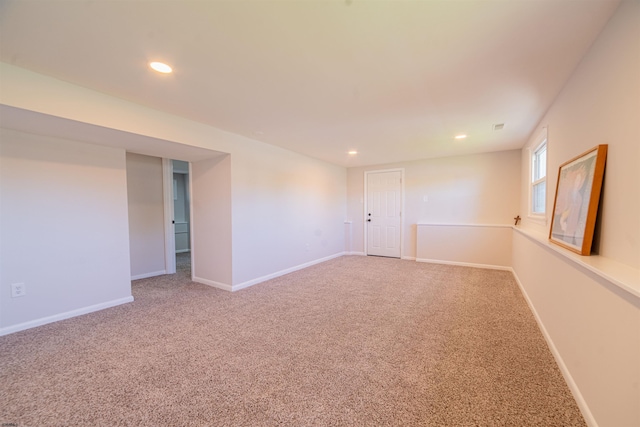 view of carpeted empty room