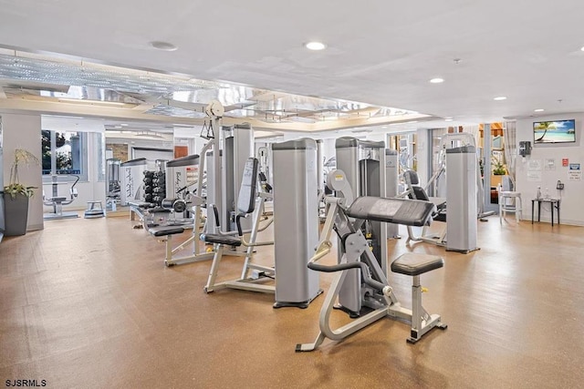 view of exercise room